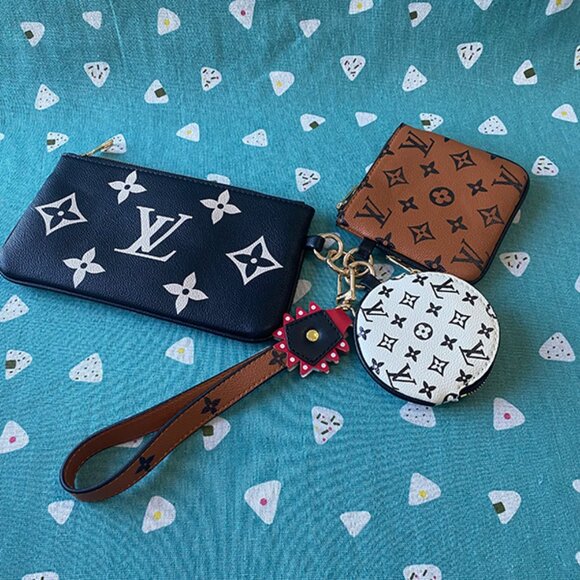 Louis Vuitton Pochette Trio Monogram Emprente Black - Picture 1 of 9